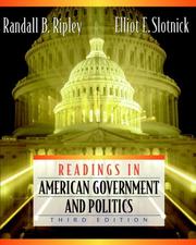 Cover of: Readings in American Government and Politics