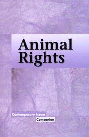 Cover of: Contemporary Issues Companion - Animal Rights | Shasta Gaughen