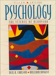 Cover of: Psychology by Neil R. Carlson