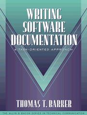 Cover of: Writing software documentation by Thomas T. Barker