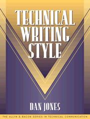 Cover of: Technical writing style