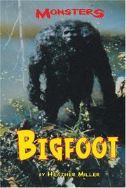 Cover of: Monsters - Bigfoot (Monsters)