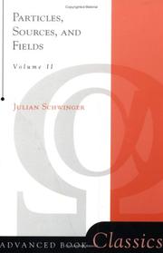 Cover of: Particles, sources, and fields