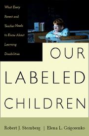 Cover of: Our Labeled Children: What Every Parent and Teacher Needs to Know About Learning Disabilities
