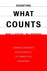 Cover of: Counting What Counts by Marc J. Epstein, Bill Birchard