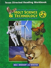 Cover of: Texas Directed Reading Workbook Grade 6 (Holt Science & Technology) by Rinehart and Winston Holt