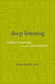 Cover of: Deep listening by Robert E. Haskell