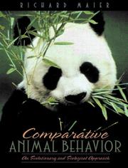 Cover of: Comparative animal behavior: an evolutionary and ecological approach