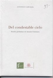 Cover of: Del condestable cielo by Antonio Carvajal