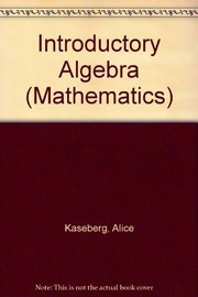 Cover of: Introductory Algebra (Mathematics)