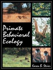 Cover of: Primate Behavioral Ecology | Karen B. Strier