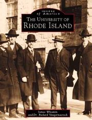 Cover of: The University of Rhode Island (Images of America) by James L. Wheaton, Richard G. J. Vangermeersch