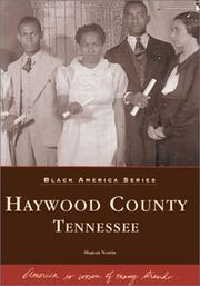 Cover of: Haywood  County  Tennessee   (TN)   (Black America) by Sharon  Norris