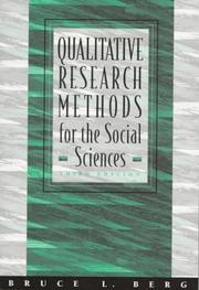 Qualitative research methods for the social sciences by Bruce L. Berg