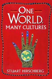 Cover of: One world, many cultures