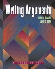 Cover of: Writing arguments by John D. Ramage