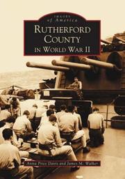 Cover of: Rutherford County in World War II, Vol. 1  (NC)   (Images of America) by Anita Price Davis, James M. Walker