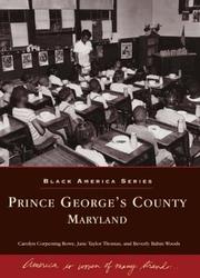 Cover of: Prince George's County: Maryland   (MD)  (Black America)