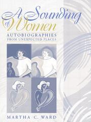 Cover of: A sounding of women: autobiographies from unexpected places