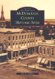 Cover of: McDonough County Historic Sites  (IL) by John E. Hallwas