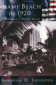 Cover of: Miami Beach in 1920 (FL) (Making of America) by Abraham  Lavender