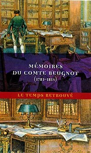 Cover of: Mémoires du comte Beugnot