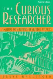 Cover of: Curious Researcher, The by Bruce P. Ballenger