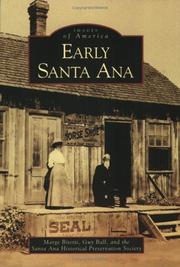Cover of: Early Santa Ana  (CA)  (Images of America) by Marge Bitetti, Guy Ball, Santa Ana Historical Preservation Society