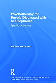 Cover of: Psychotherapy for People Diagnosed with Schizophrenia: Specific Techniques