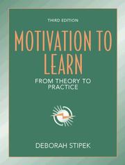 Cover of: Motivation to learn by Deborah J. Stipek, Deborah J. Stipek