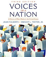 Cover of: Voices of a nation by Jean Folkerts, Dwight L. Teeter, Jean Folkerts