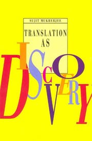 Cover of: Translation as discovery and other essays on Indian literature in English translation