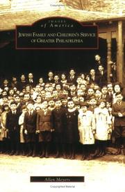 Cover of: Jewish Family and Children's Service of Greater Philadelphia (PA)