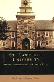 Cover of: St. Lawrence University  (NY)  (Campus History)