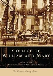 Cover of: College Of William And Mary, VA