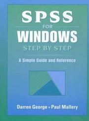 Cover of: SPSS for Windows step by step by Darren George, Paul Mallery, Darren George