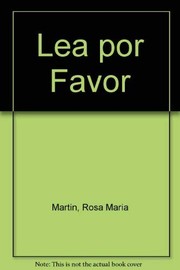Cover of: Lea Por Favor by Rosa Maria Martin, Martyn Ellis