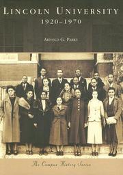 Cover of: Lincoln University by Arnold G. Parks