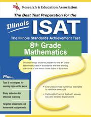 Cover of: Illinois Isat: The Best Test Prep for 8th Grade Math