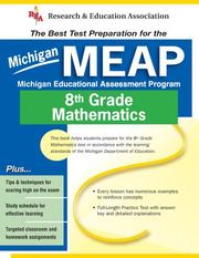 Cover of: Michigan MEAP Grade 8 Math (REA) - The Best Test Prep for MI Grade 8 Math