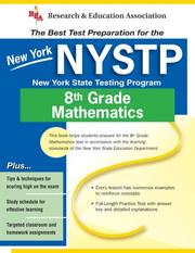 Cover of: New York NYSTP Grade 8 (REA) - The Best Test Prep for NY Grade 8 Math