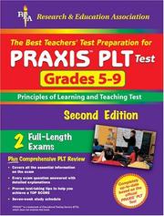 Cover of: PRAXIS II: PLT Grades 5-9 (REA) - The Best Test Prep for the PLT Exam (Test Preps)