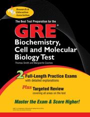 Cover of: GRE Biochemistry,  Cell and Molecular Biology (REA) - The Very Best Test Prep (Test Preps)