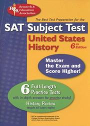 Cover of: SAT  History (REA)  -- The Best Test Prep for (Test Preps)