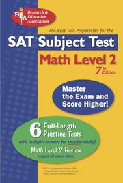 Cover of: SAT Subject Test: Math Level 2 (REA) -- The Best Test Prep for the SAT II: 7th Edition