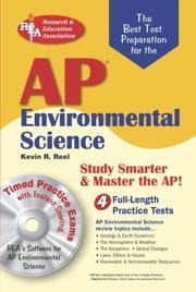 Cover of: AP Environmental Science w/CD-ROM (REA) The Best Test Prep for Advanced Placement