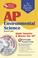 Cover of: AP Environmental Science w/CD-ROM (REA) The Best Test Prep for Advanced Placement