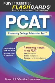 Cover of: PCAT Flashcards (REA) - PHARMACY COLLEGE ADMIN TEST (Flash Card Books)