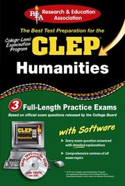 Cover of: CLEP Humanities w/CD-ROM (REA) The Best Test Prep for the CLEP by Staff of REA