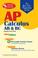 Cover of: AP Calculus AB/BC (REA)- The Best Test Prep for